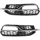 Audi A3 8v S-line 12-16 Halogens Short Grille In Bumper Black + Silver Left + Right 2 Pcs Set