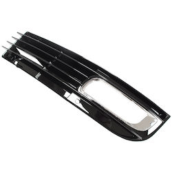 Grilă Halogen În Bară Neagră + Crom Stânga Audi A8 D3 FL 08-10