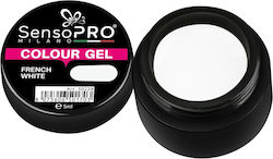 Gel Uv Colorat French Alb 5ml Sensopro Milano