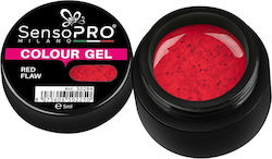 Gel Colorat Uv Roșu Flaw 5ml Sensopro Milano