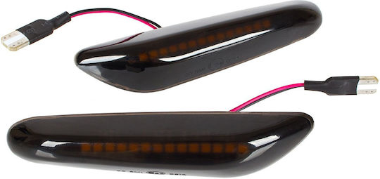 БМВ 1 E81 E82 E87 E88 LED Страничен Показалец Димни Обикновени 2 Бройки Комплект
