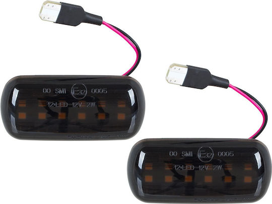 Audi A4 B7 04-09 Led Side Turn Signal Smoked Dynamic 2 Pcs Set