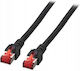 Securitynet S/FTP Cat.6 (Gigabit) Network Cable Ethernet 5m Black