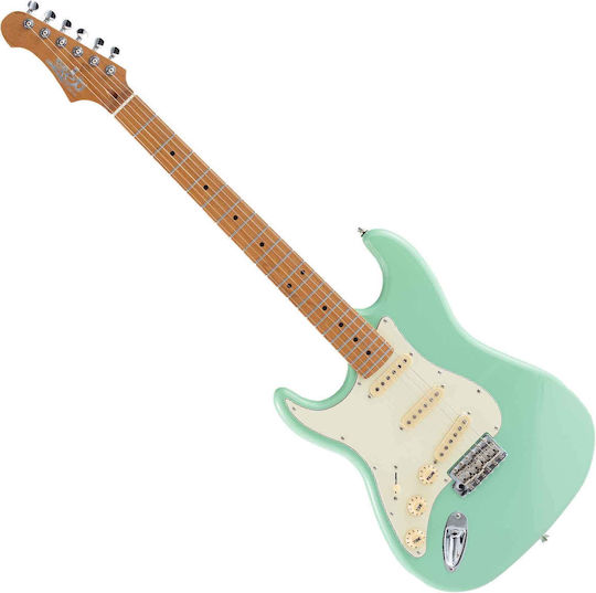 Jet Guitars Jet Ηλεκτρική Κιθάρα για Αριστερόχειρες ST Style Πράσινη