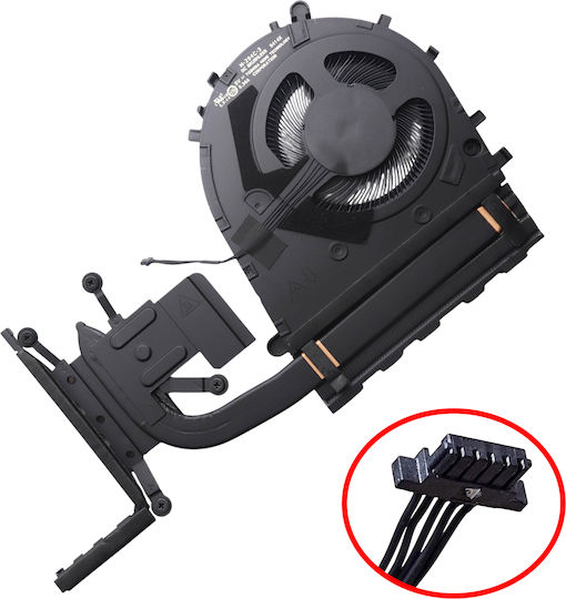 Ανεμιστηράκι Laptop Cpu Cooling Fan Lenovo Thinkpad E14 Gen 7 21t0 21t1 21t0005cau 21t1s0ak00 5h41r03432 5h41r03431 5h41r03433 Heatsink 5pin Κωδ.81682
