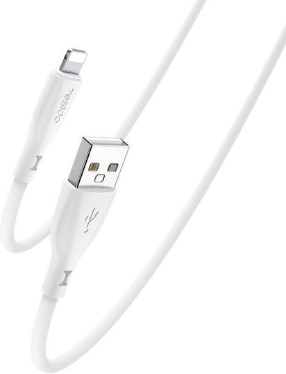 Yesido USB-A to Lightning Cable 12W Λευκό 1m