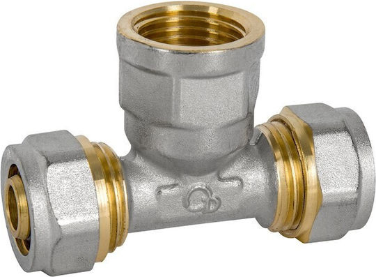 Pex-al-pex Chrome Tee 1/2-16*16 Weiblich D1/2*16*16td