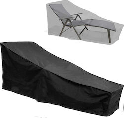 Zola Wasserdichtes Schutzprodukt für Chaiselongue ZE1AG63QWS98A 200x70x40cm in Schwarz Farbe