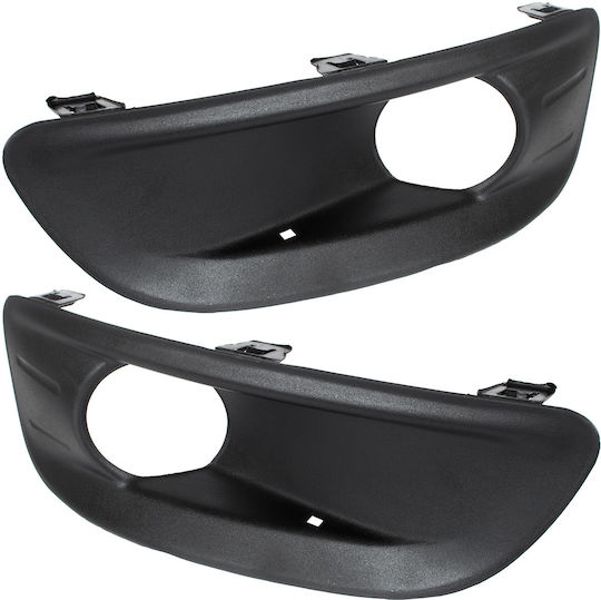 Citroen C4 2010 Halogen Front Bumper Grille Left + Right 2 Pcs Set