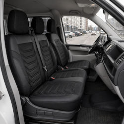 Комплект Калъфи За Автомобил Универсален Panda 2+1 Ткан Eco Кожа Volkswagen Transporter T5 T6 T7 Черен Комплект Калъфи За Автомобил Универсален Panda 2+1 Ткан Eco Кожа Volkswagen Transporter T5 T6 T7 Черен