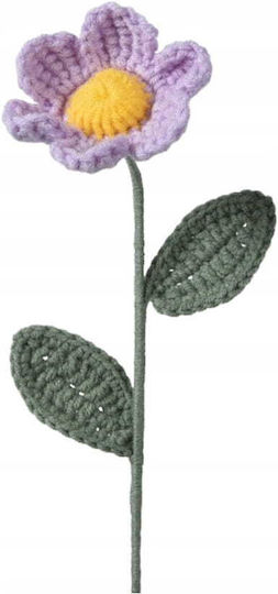 Knitted Flower A Charming Fabric Decoration 30x7 Cm