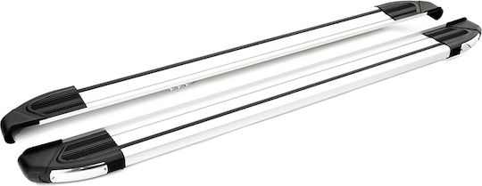 Turtle Brillant Silver Side Steps for Mercedes-Benz Sprinter W906 Volkswagen Crafter LWB EXLWB