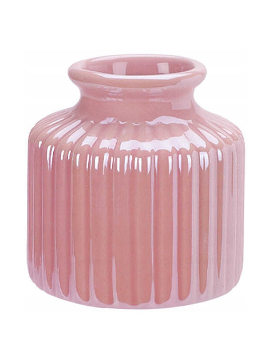 Koopman Decorative Pink Porcelain Vase 8xH8cm