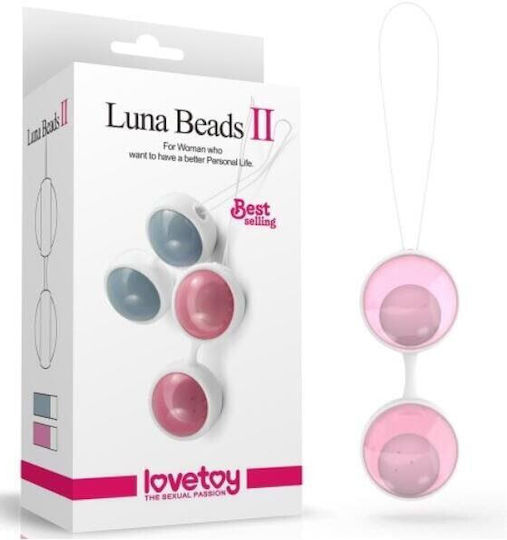 Κολπικές Μπάλες Lovetoy Kegel Balls Luna Ii Ροζ Lo-10024