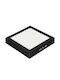 Τετραγωνο Φωτιστικο Οροφης Led Smd 24w 2270 Lm Ip20 Δυνατοτητα Επιλογης Τριων Χρωματων 3cct Μαυρο Selena Μαυρο 016-084-0024-b
