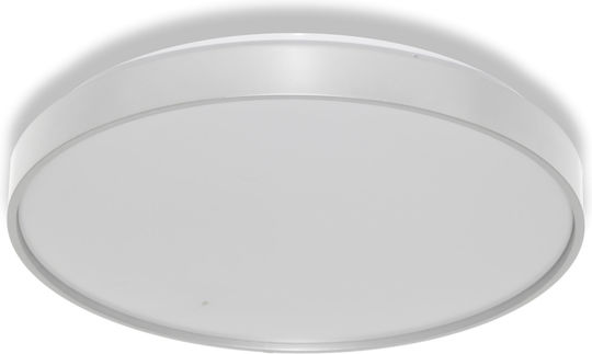 Vtac Ceiling Lamp Led Ceiling Luxo Sen 24w 2640lm 4000k 840 Ip20 Silver 3 Years Warranty 4099854652356