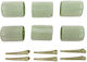 Beauty Salon Hair Rollers In Green Colour 6 Pieces