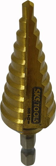 Τρυπάνι Κωνικό 4 22 Mm Επικάλυψη Τιτανίου Sks Tools 40020045