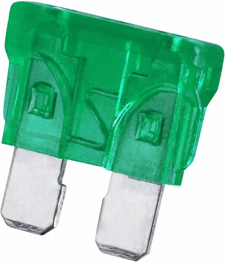 Set 25 Siguranțe Auto 30A Tip Lamă Verzi 19 X 13 Mm Set 25 Bucăți