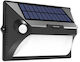 Inlight Wall Mounted Solar Light 10W with Warm White Light 3000K 25.5x25.5x18.1cm