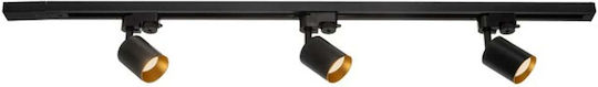 Eko-light Track Lighting Projector Set Track 1-ph Eternal 1m 3xgu10 Black