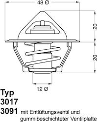 Thermostat Coolant Wahler 3017.92d2