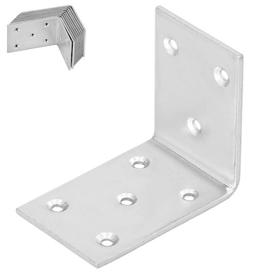 Kotarbau Carpenter's Winkel Stahl Bauanschluss Edelstahl Galvanisiert 55 X 45 X 35 Mm Set 12 Stück