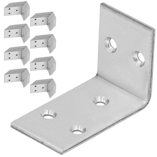 Conector De Construcție Din Oțel Unghiar Pentru Dulgherie Inoxidabil Galvanizat 30 X 45 X 25 Mm Set 100 Bucăți