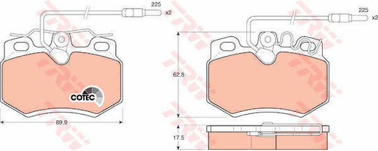 Trw Gdb446 Brake Pad Set Disc Brake