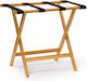Relaxdays Rack Pentru Bagaje De Hotel Din Lemn Pliabil Maro Cu Dimensiuni 50x58xÎnălțime37.5cm Pliabil