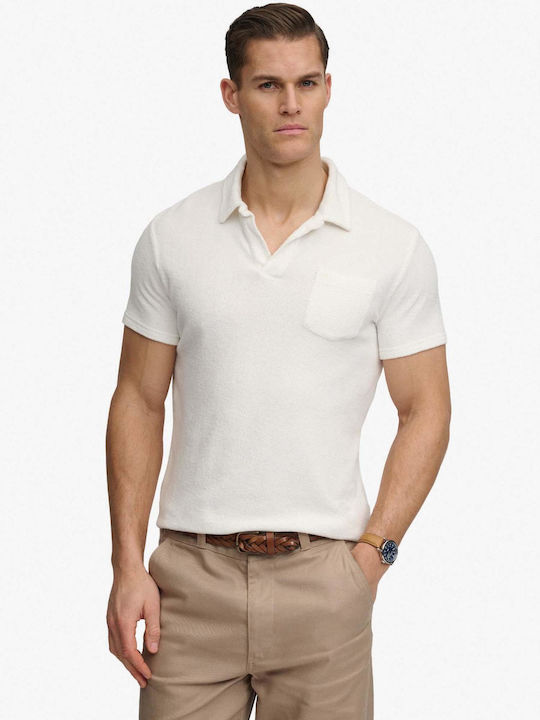 Superdry D4 Stud Polo Herrenbluse Kurzarm Weiße