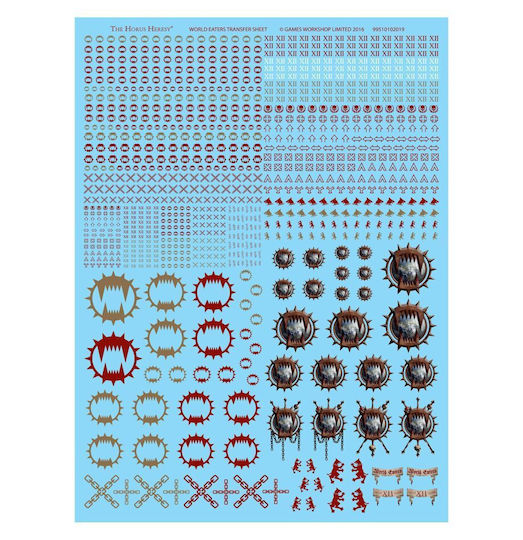 Horus Heresy World Eaters Legion Transfer Sheet