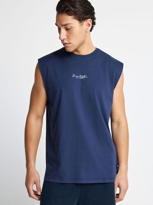 Garage Fifty5 Herrenbluse Marineblau