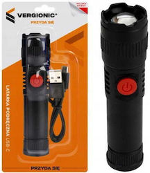 Vergionic Επαναφορτιζόμενος Φακός LED 110lm Vergionic Επαναφορτιζόμενος Φακός LED 110lm