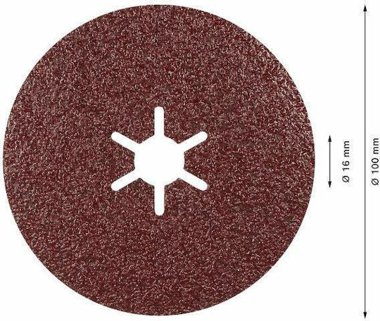 Bosch Fiber Disc Expert Prisma Xl R781 125 Mm 80 Grit 5 Pcs