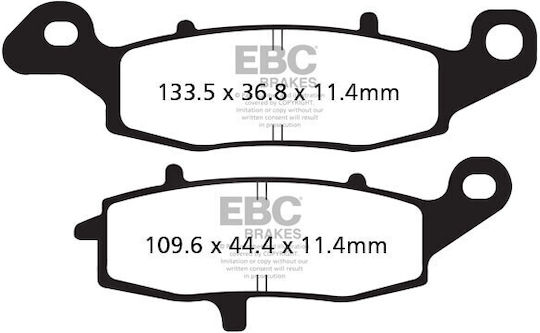 Ebc Brakes Fa231/3v V-pad Brake Pads Set 1 Disc