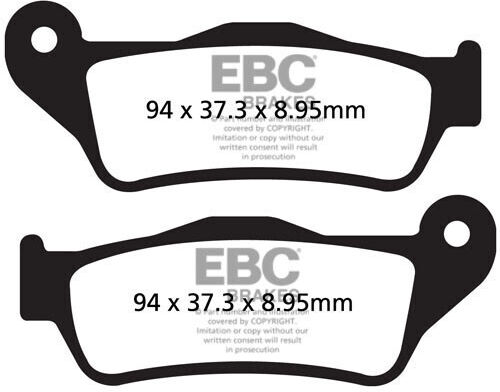 Ebc Brakes Fa643v V-pad Brake Pads Set 1 Disc