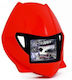 Cross Mask Single Headlight OEM Red Xfun54238