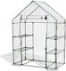 AWTools Θερμοκήπιο Τύπου Σπίτι με Ράφια 1.4x0.71x1.95m