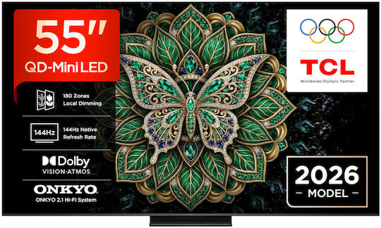 TCL Smart Fernseher 55" 4K Ultra HD QD-Mini LED C6K Pro HDR (2026) 55C6K Pro