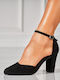 Suede Heels with High Heel Black