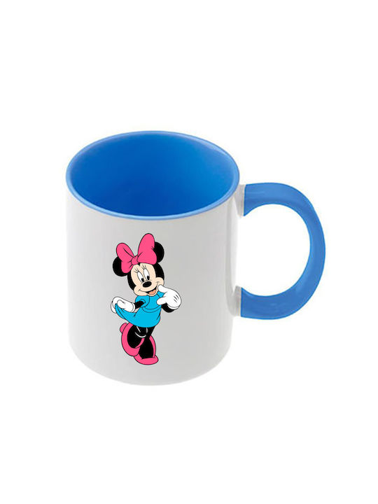 Κούπα Mickey Mouse Γαλάζια Λαβή Εσωτερικό