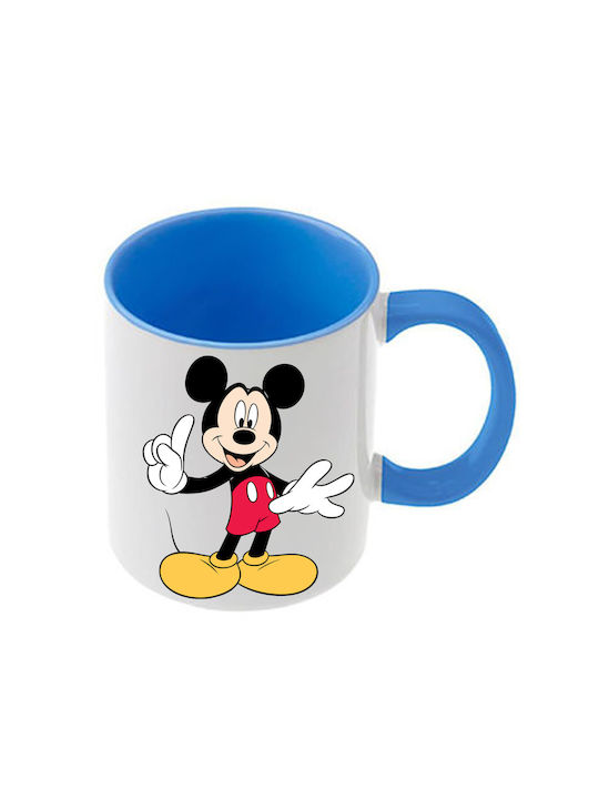 Κούπα Mickey Mouse Γαλάζια Λαβή Εσωτερικό