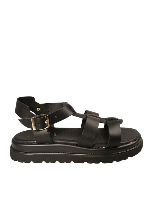 J&C Women's Flat Sandals Black