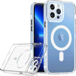 Husă Protectoare Flippy iPhone 14 Magsafe 2 În 1 Încărcare Magnet Silicon Transparent
