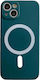 Magsafe Case Apple Iphone 12 Silicone Camera Protection Magnetic Wireless Charging Flippy Green