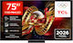 TCL Smart Fernseher 75" 4K Ultra HD SQD-Mini LED C8L HDR (2026) 75C8L