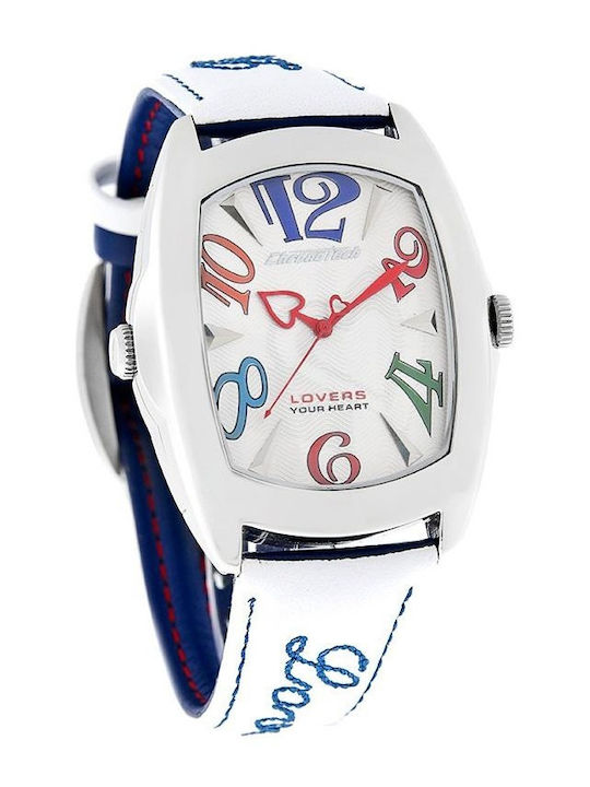 Chronotech Ανδρικό Ρολόι 40mm Μπαταρίας Μαύρο