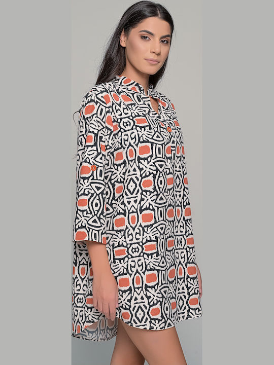 Damen Blusen für Damen Langärmelig Mehrfarbig 040339-Mehrfarbig