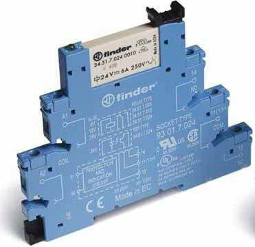 Finder Phase Relays 6A Single Pole With Voltage 24V